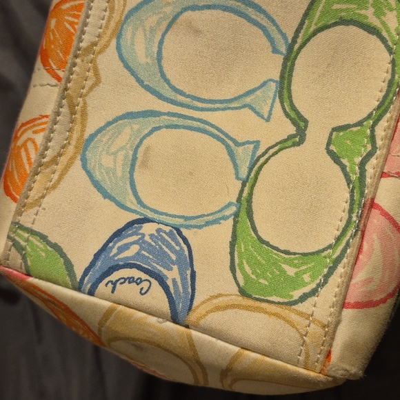 Coach Logo Signature C Print Multicolor Purse - Picture 10 of 12